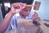 Yogya, Wayang Kulit Figur-Herstellung (C) Anton Eder
