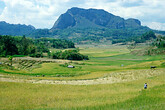 Toraja, Landschaft mit Felder und Bergen (C) Anton Eder