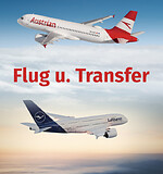 FLUG UND TRANSFER: 