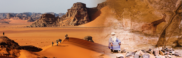Tadrart © Dr. Hans Steyrer | Felsmalereien im Tassili n’Ajjer NP © Prof. Sepp Friedhuber