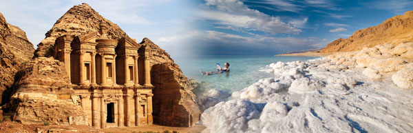 Petra, ed-Deir © Mag. Erich Paul | Totes Meer © Visit Jordan
