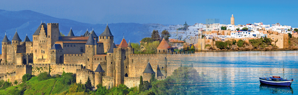 Carcassonne © Paul Palau | Medina von Rabat © saiko3p/Fotolia.com