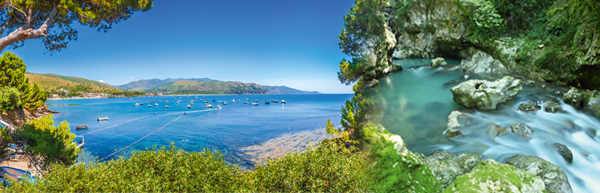 Cilento-Küste © JFL Photography/Fotolia.com | Bussento Tal © acfotosud/Fotolia.com