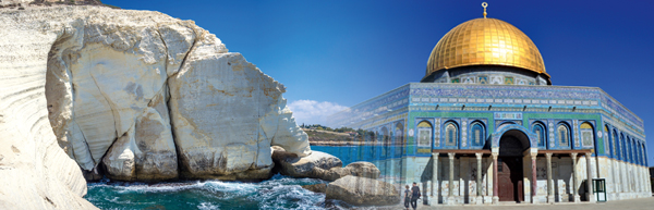 Kreidefelsen von Rosh HaNikra © oldmn/Fotolia.com | Felsendom © thauwald-pictures/Fotolia.com